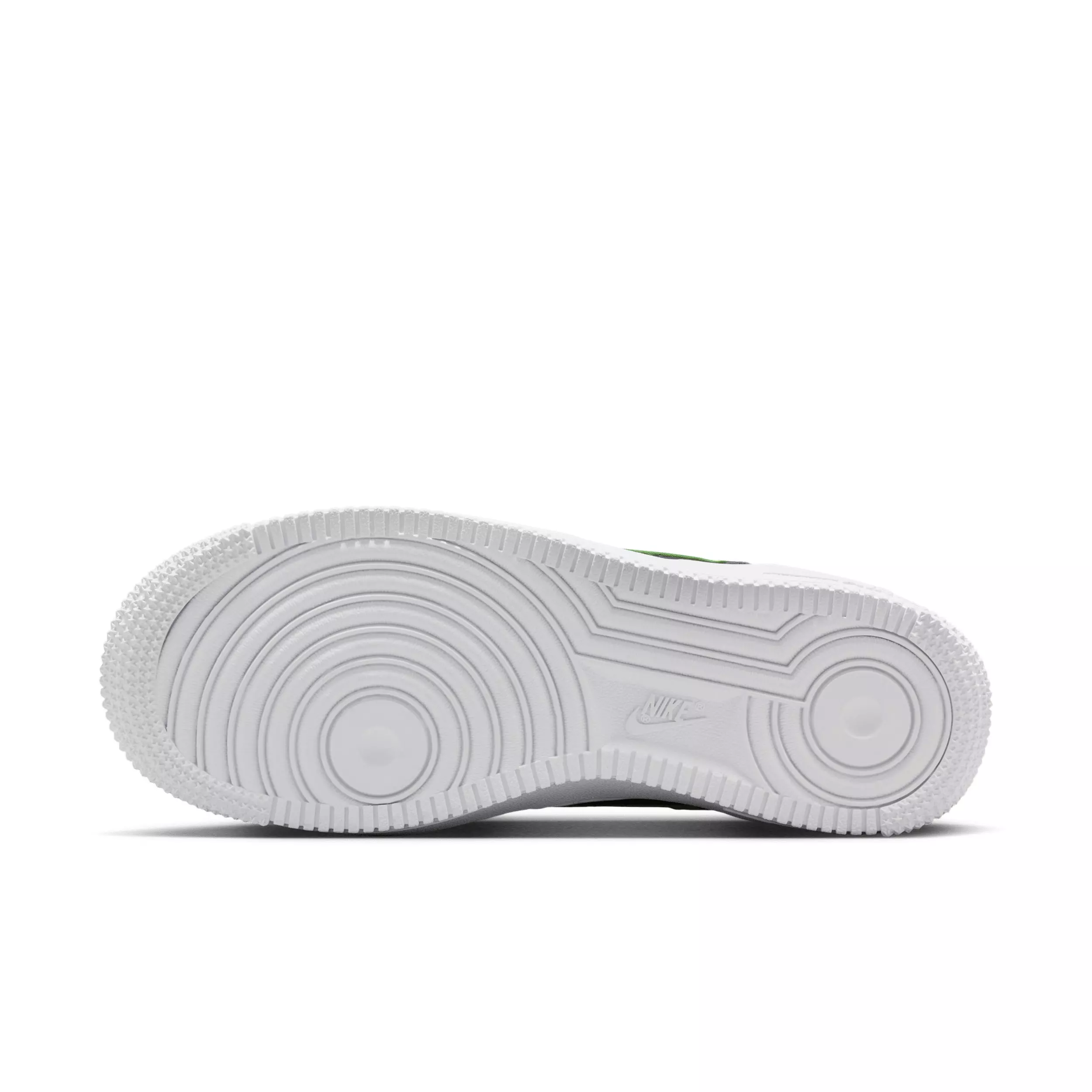 Nike Air Force 1 "Black/Smoke Grey/White/Lime Blast" Grade School Boys' Shoe - BLACK/GREY/WHITE/LIME