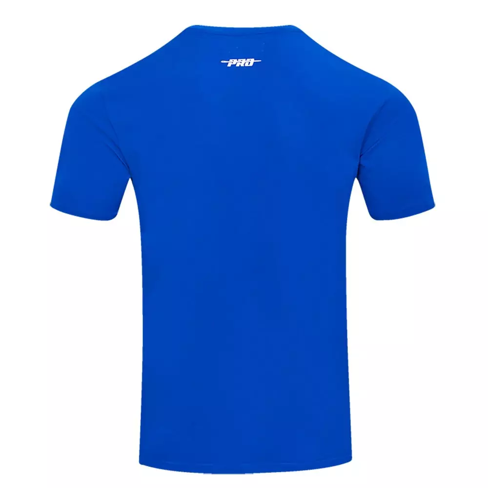 Pro Standard Men's MLB Atlanta Braves Retro Classic Single Jersey Striped Tee -Royal/Red - ROYAL/RED