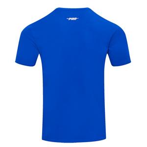 Pro Standard Men's MLB Atlanta Braves Retro Classic Single Jersey Striped Tee -Royal/Red