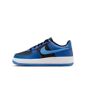 Nike Air Force 1 "Black/Court Blue/White/Dutch Blue" Grade School Boys' Shoe
