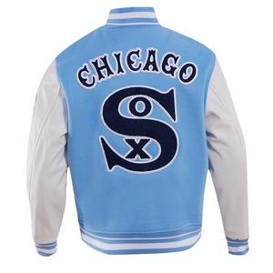 Pro Standard Men's MLB Chicago White Sox Retro Classic Rib Wool Varsity Jacket -Blue/White