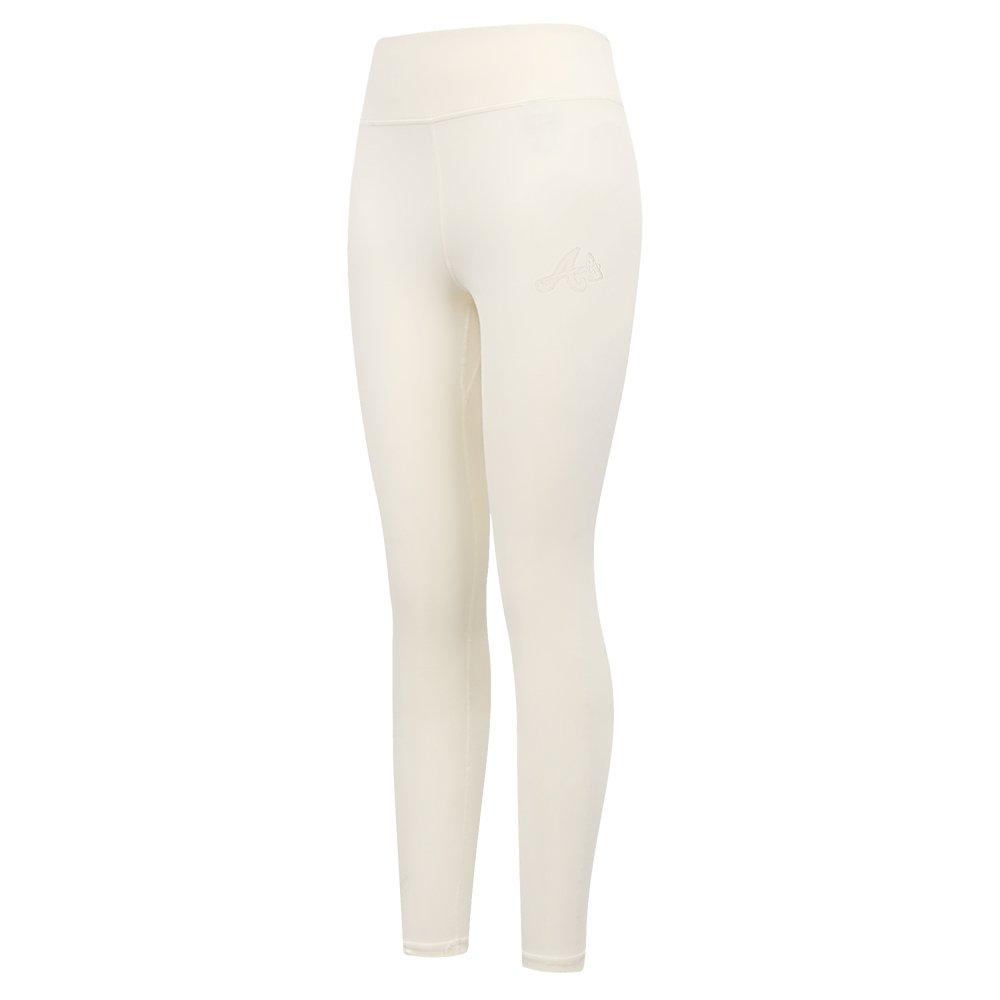 Pro Standard Women's MLB Atlanta Braves Neutral HW Jersey Legging - Cream - CREAM Thumbnail View 3