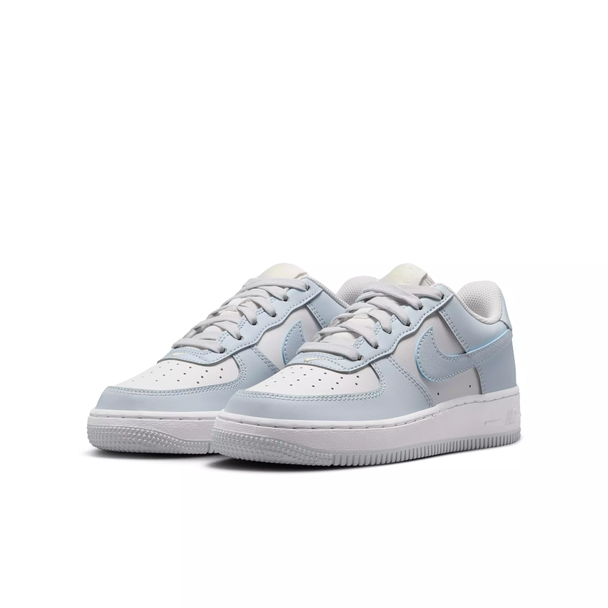 Nike Air Force 1 "Platinum Tint/Alabaster/White/Aura" Grade School Girls' Shoe - PLATINUM/ALABASTER/WHITE/AURA