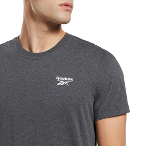 Reebok Men's Identity Small Logo Tee - Dark Grey