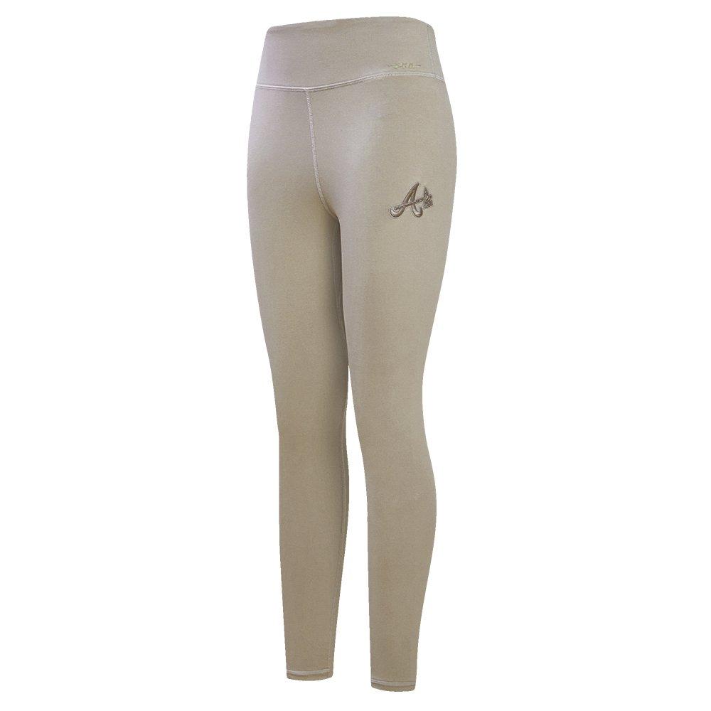 Pro Standard Women's MLB Atlanta Braves Neutral HW Jersey Legging -Tan​ - TAN Thumbnail View 3