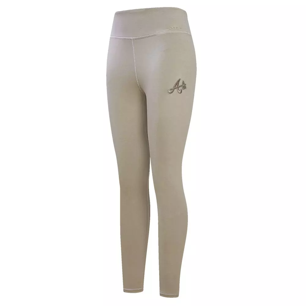 Pro Standard Women's MLB Atlanta Braves Neutral HW Jersey Legging -Tan​ - TAN