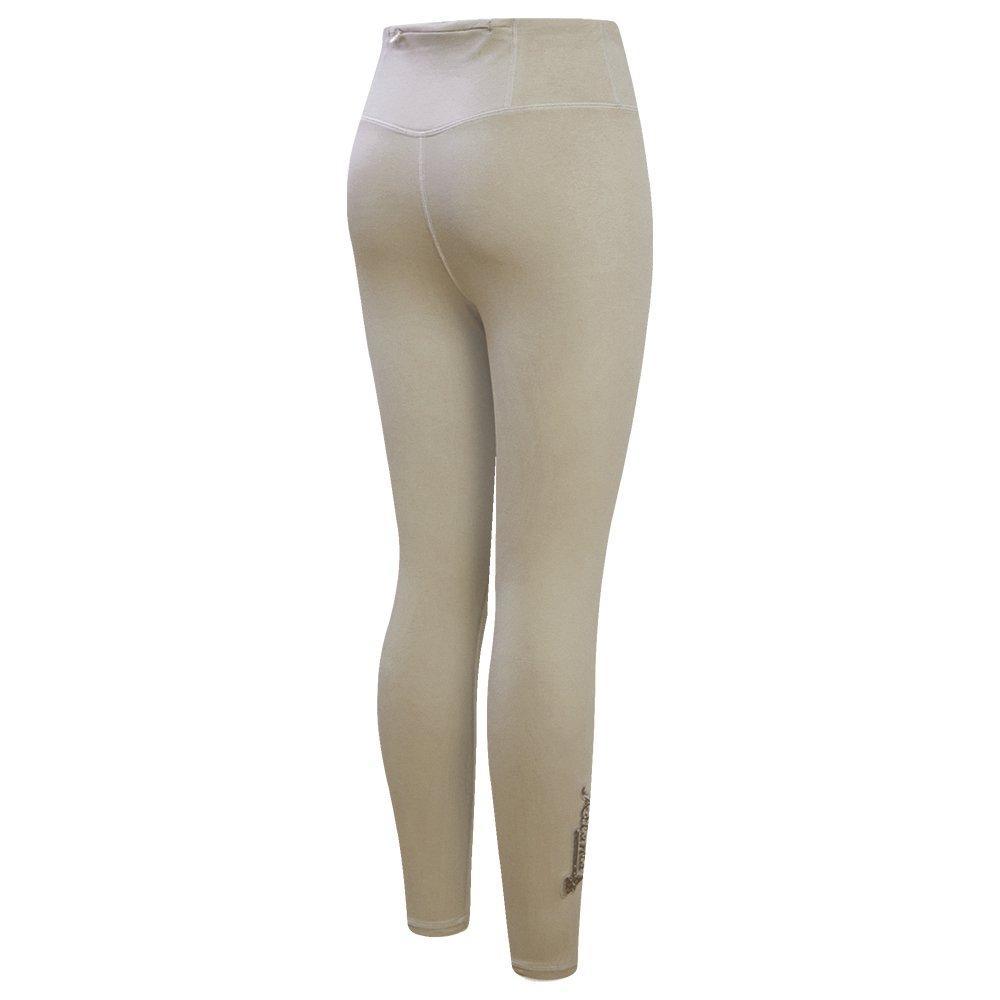 Pro Standard Women's MLB Atlanta Braves Neutral HW Jersey Legging -Tan​ - TAN Thumbnail View 4