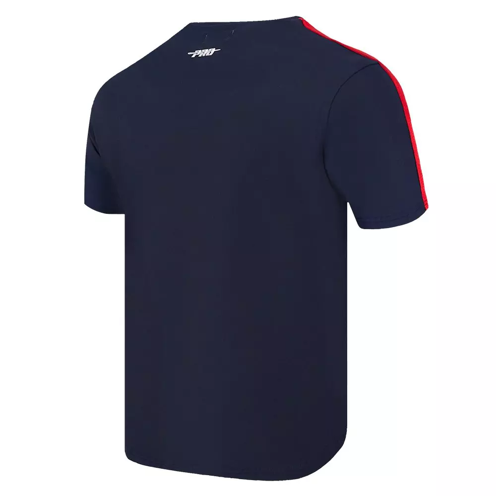 Pro Standard Men's MLB Minnesota Twins Retro Classic Single Jersey Striped Tee - Navy/Red - NAVY/RED