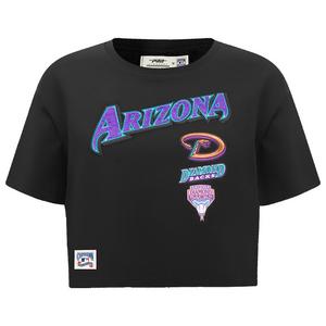 Pro Standard Women's MLB Arizona Diamondbacks Retro Classic Boxy Top -Black