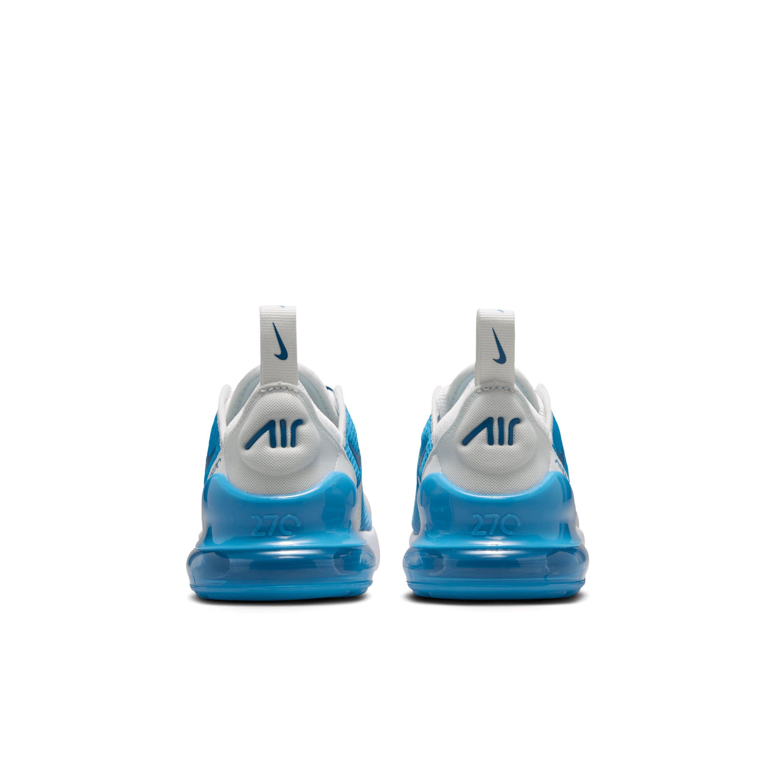 Nike Air Max 270 "Off White/Dutch Blue/Court Blue" Preschool Boys' Shoe - OFF WHITE/BLUE/BLUE Thumbnail View 5