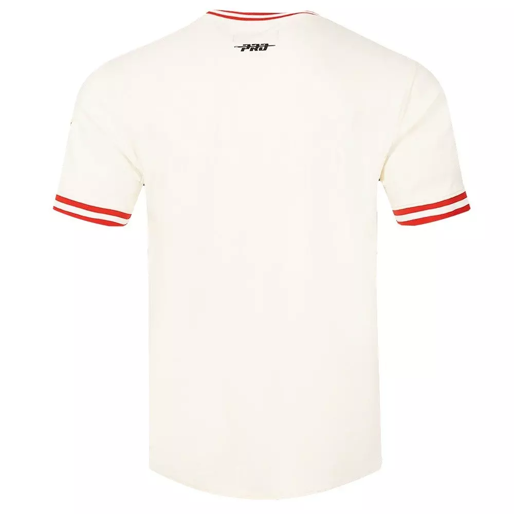 Pro Standard Men's MLB Minnesota Twins Retro Classic Double Knit Tee -Eggshell/Red - EGGSHELL/RED