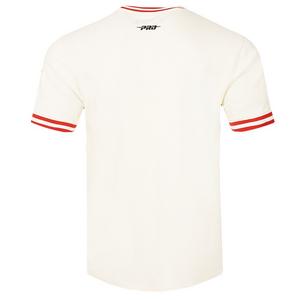Pro Standard Men's MLB Minnesota Twins Retro Classic Double Knit Tee -Eggshell/Red