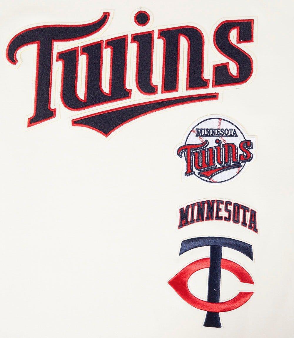 Pro Standard Men's MLB Minnesota Twins Retro Classic Double Knit Tee - Eggshell/Red - EGGSHELL/RED Thumbnail View 5