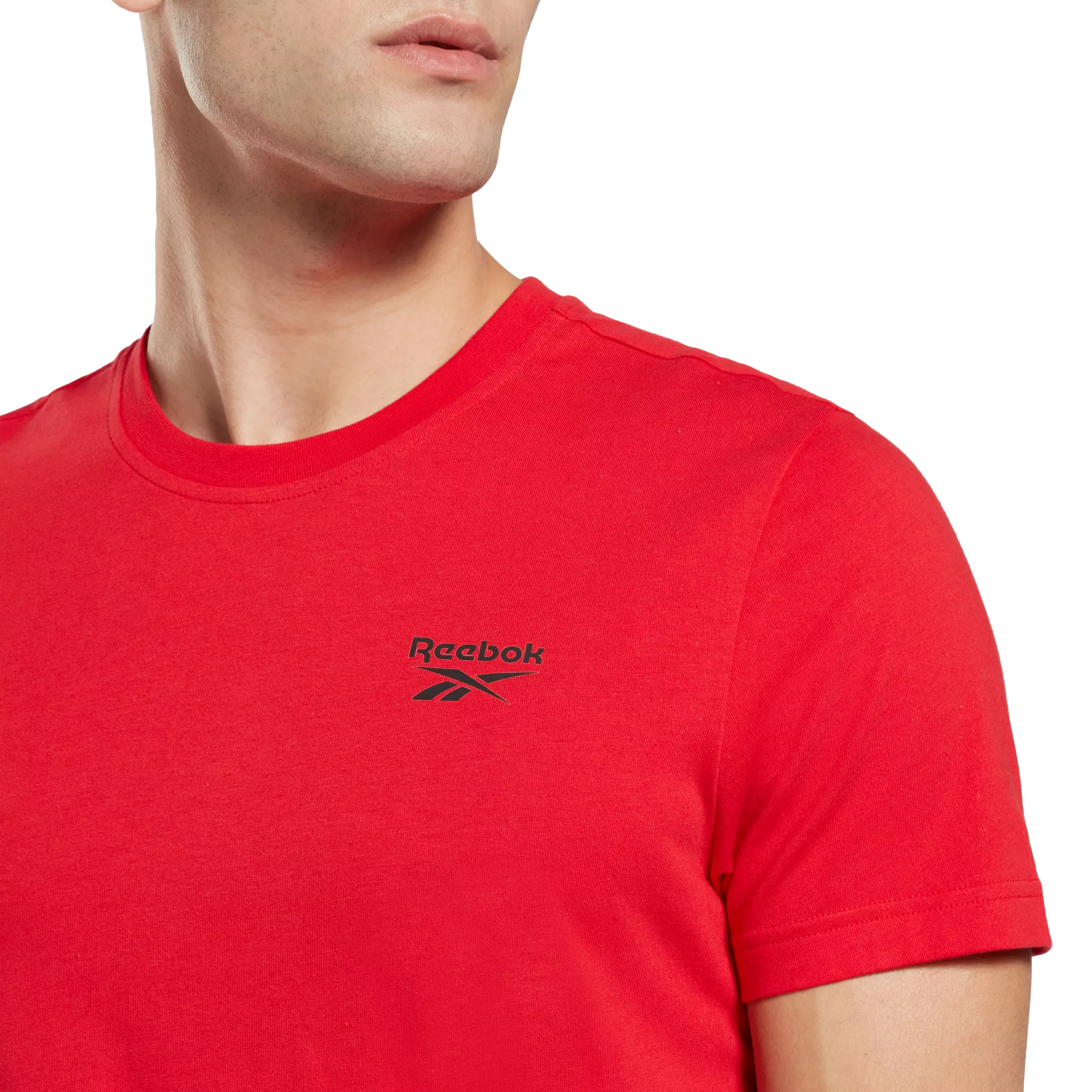 Reebok Men's Identity Small Logo Tee - Red - RED