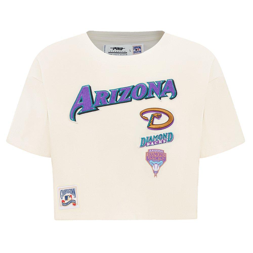Pro Standard Women's MLB Arizona Diamondbacks Retro Classic Boxy Top - Cream - CREAM Thumbnail View 1