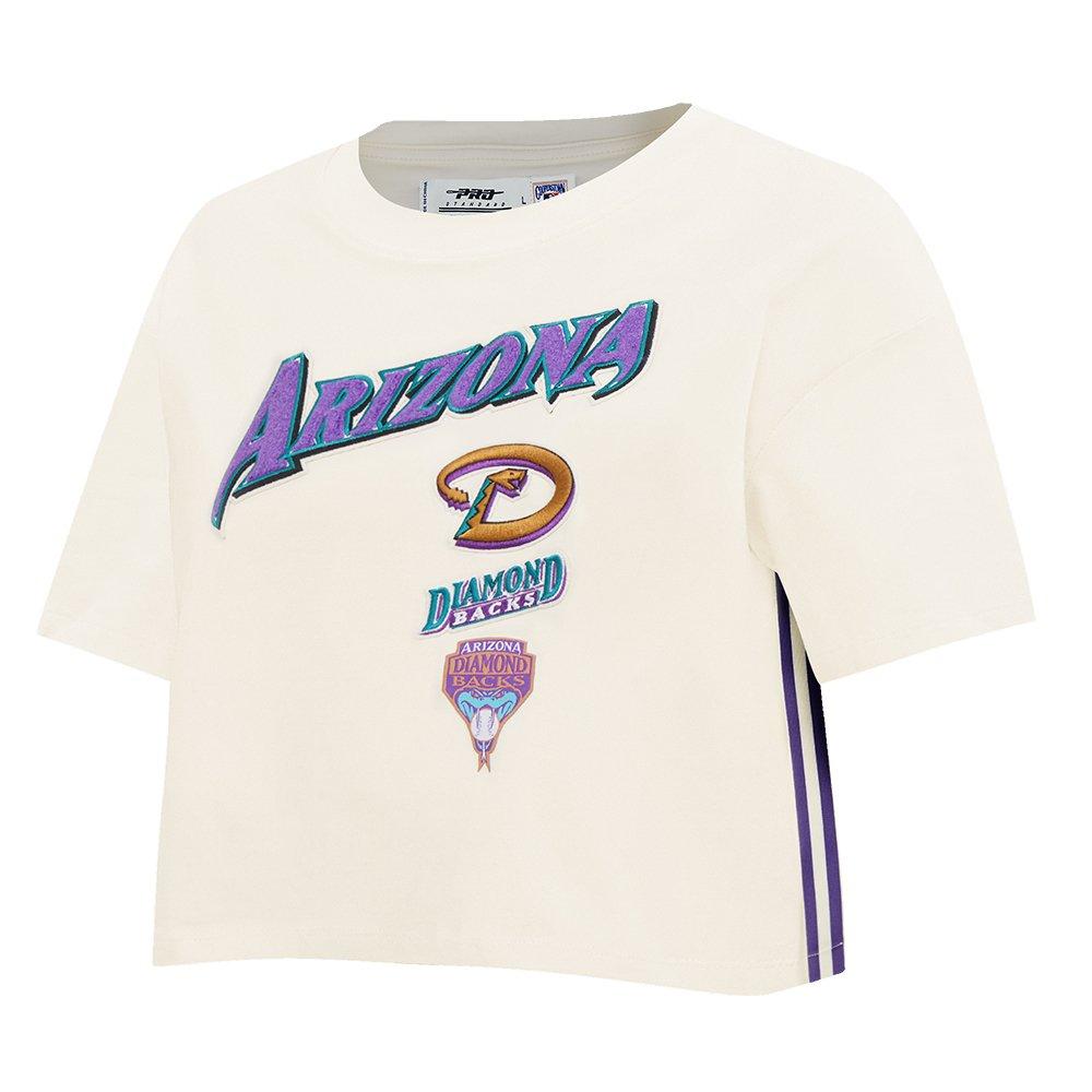Pro Standard Women's MLB Arizona Diamondbacks Retro Classic Boxy Top -Cream - CREAM Thumbnail View 3