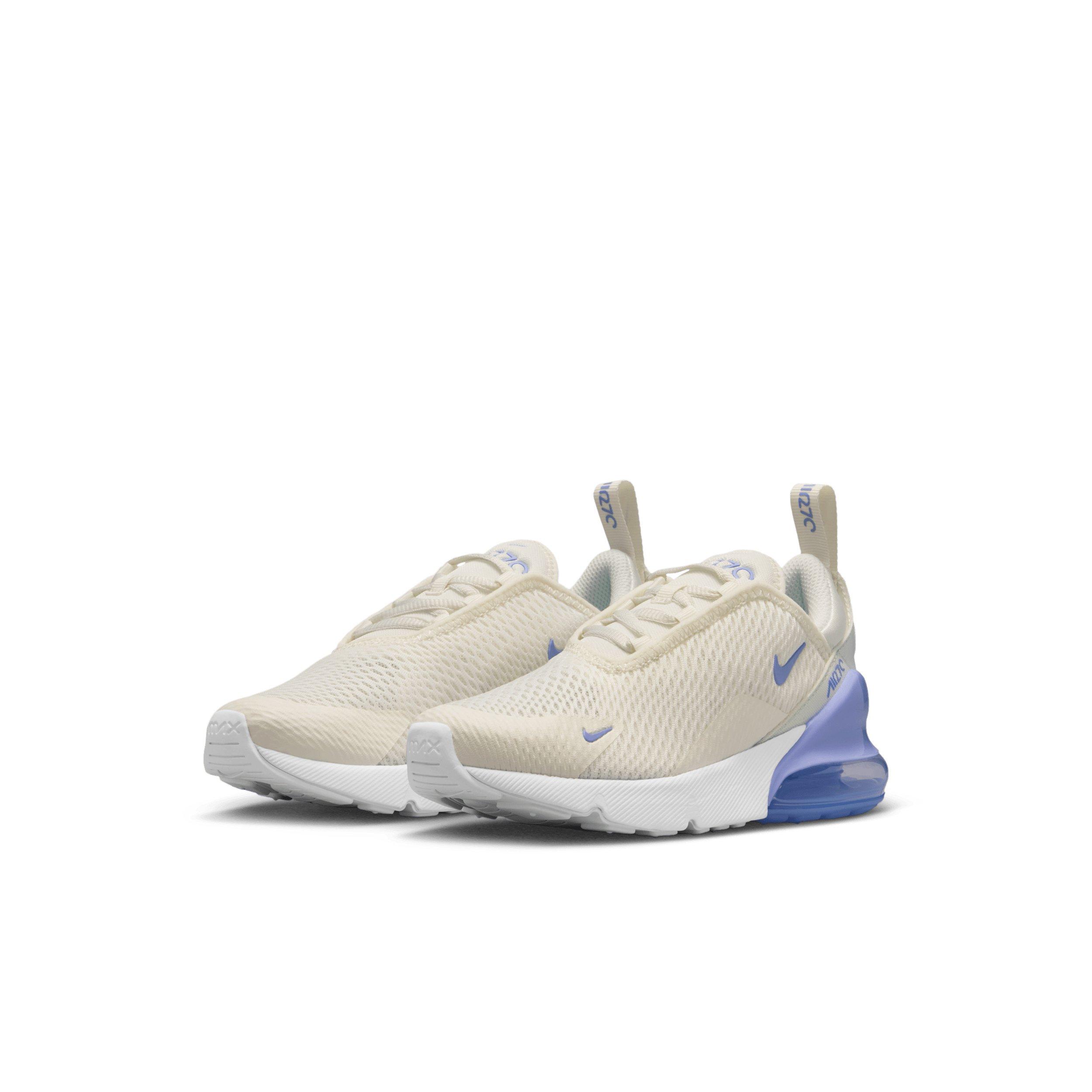 Nike Air Max 270 Preschool Girls' "Sail/Sapphire/Light Thistle" Shoe