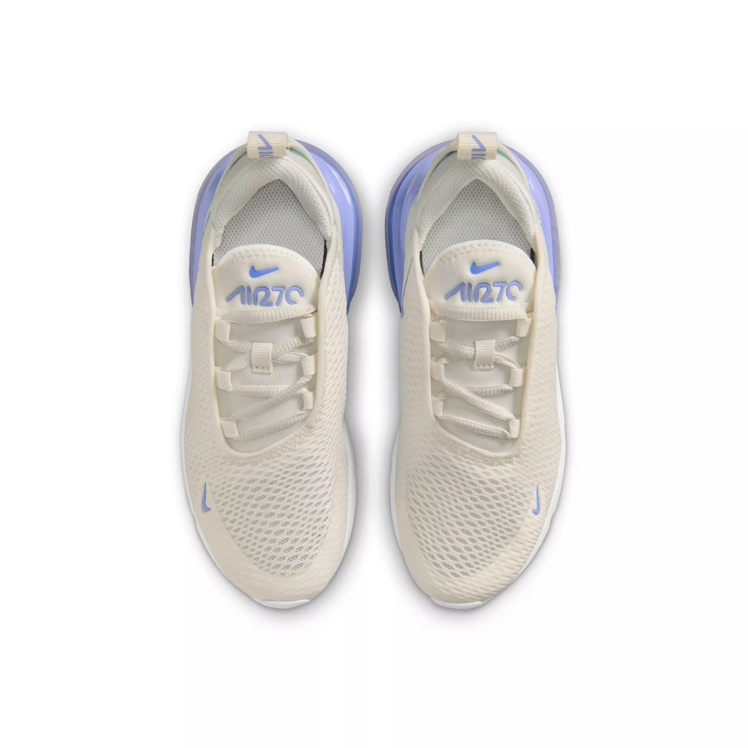 Nike Air Max 270 "Sail/Sapphire/Light Thistle" Preschool Girls' Shoe - SAIL/SAPPHIRE/LT THISTLE