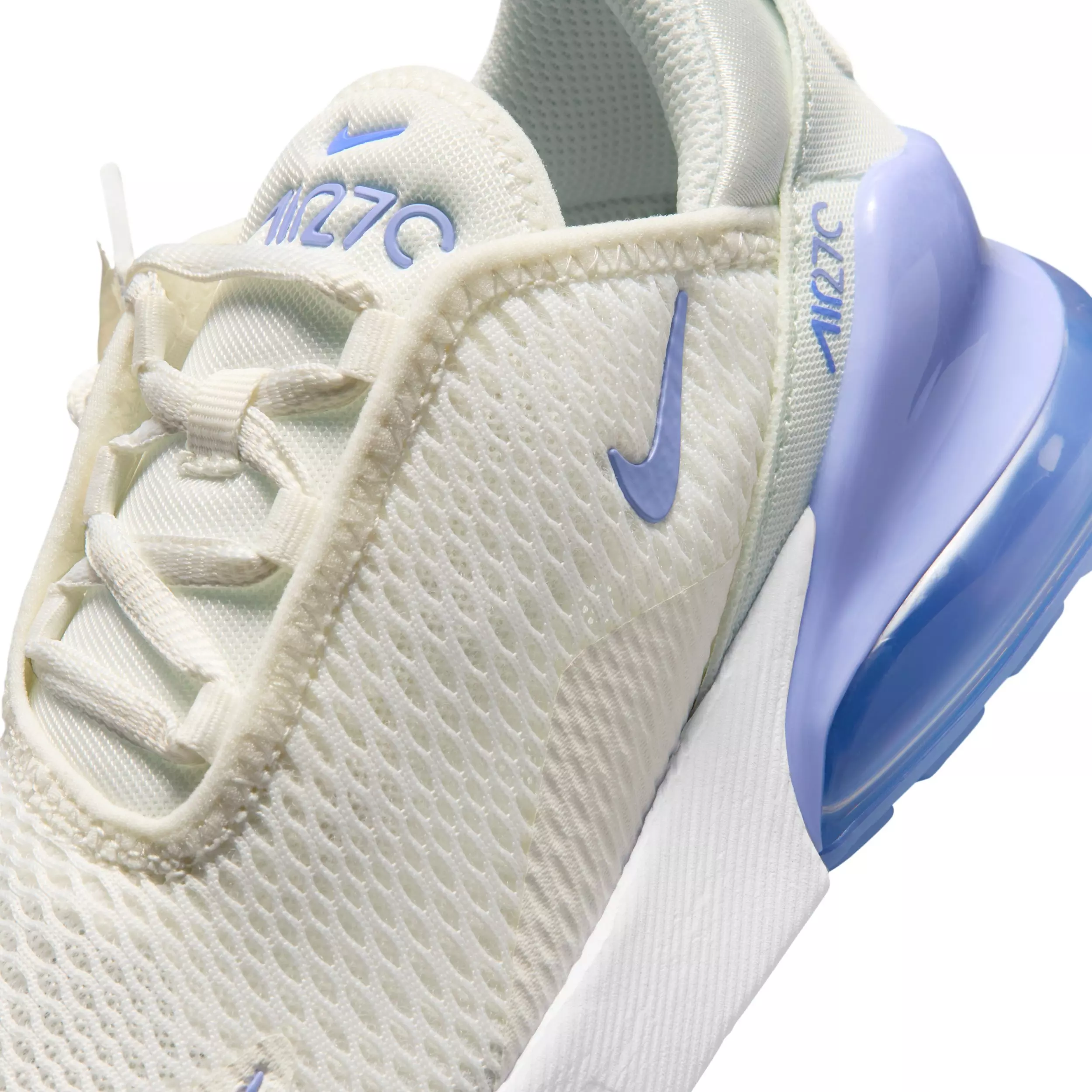 Nike Air Max 270 "Sail/Sapphire/Light Thistle" Preschool Girls' Shoe - SAIL/SAPPHIRE/LT THISTLE