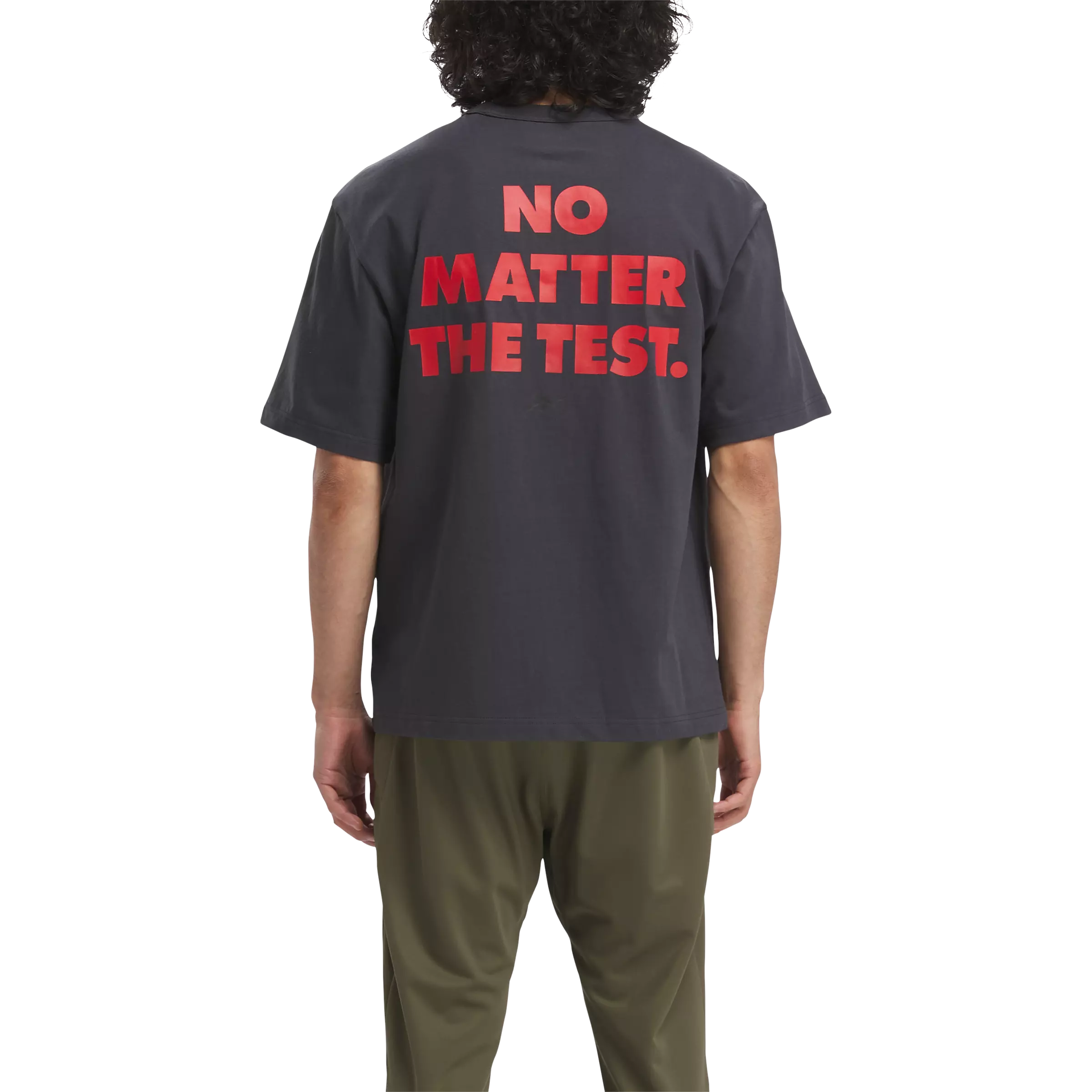 Reebok Men's No Matter The Test Graphic T-Shirt - Grey - GREY