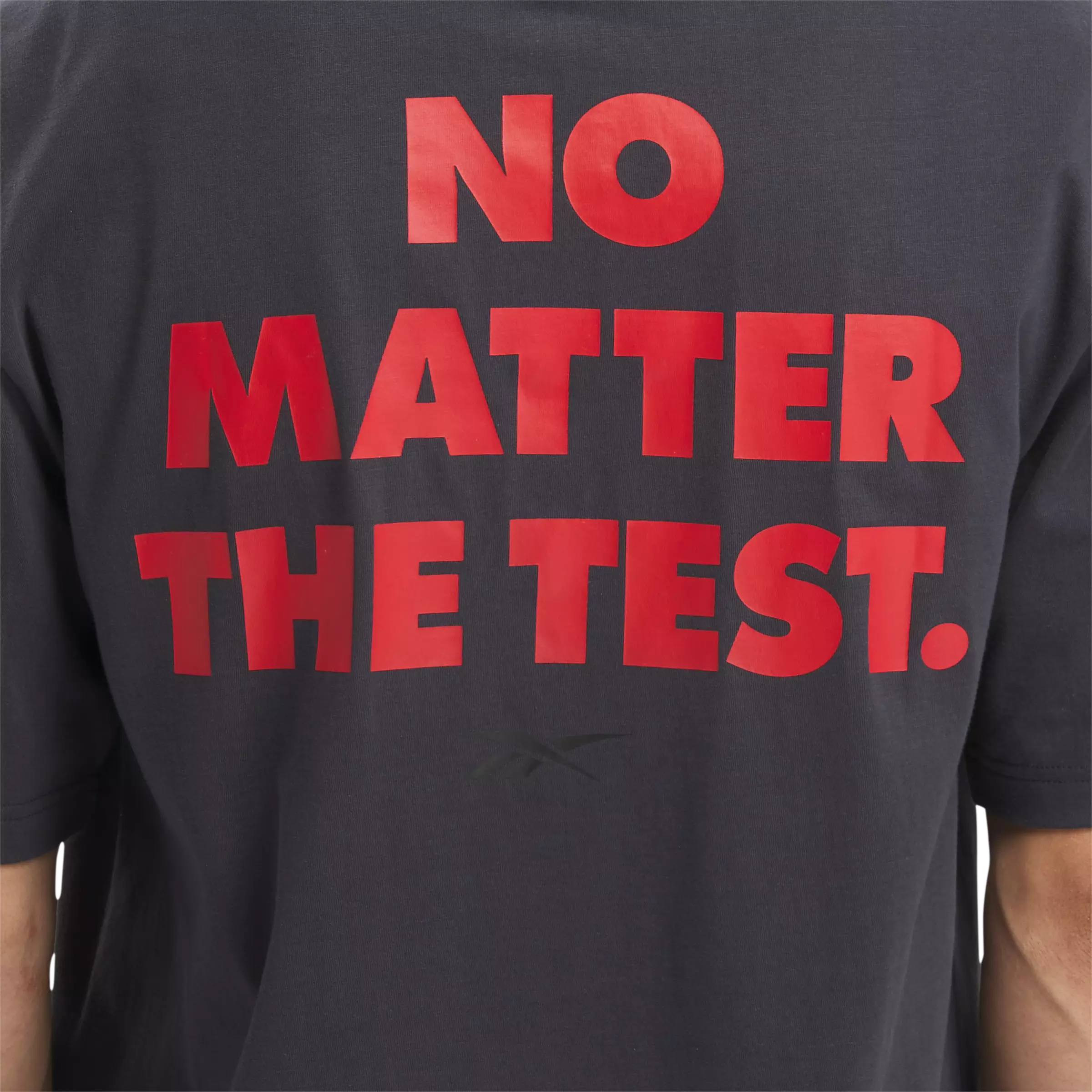 Reebok Men's No Matter The Test Graphic T-Shirt - Grey - GREY