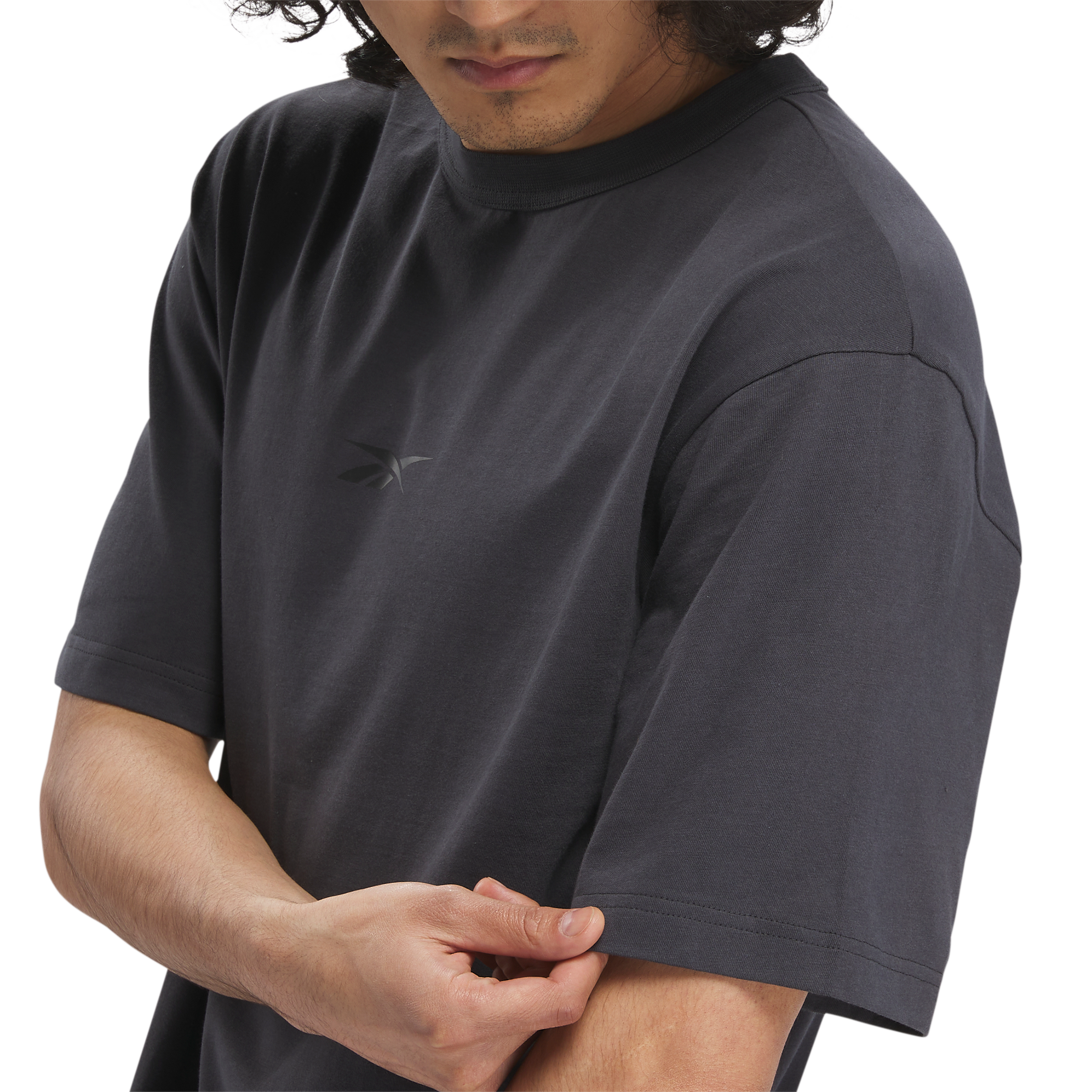 Reebok Men's No Matter The Test Graphic T-Shirt - Grey - GREY Thumbnail View 6