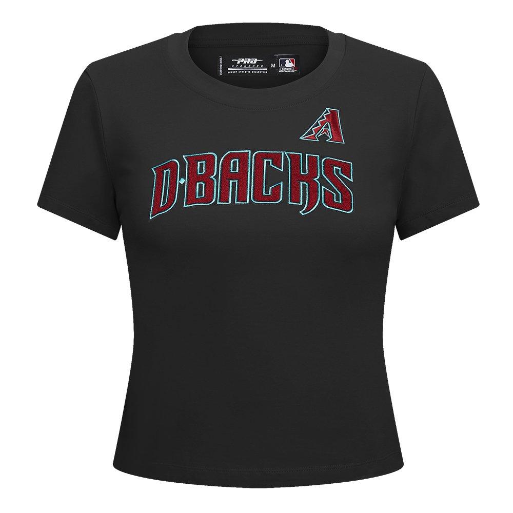 Pro Standard Women's MLB Arizona Diamondbacks Classic Short Sleeve SJ Slim Fit Top -Black - BLACK Thumbnail View 1
