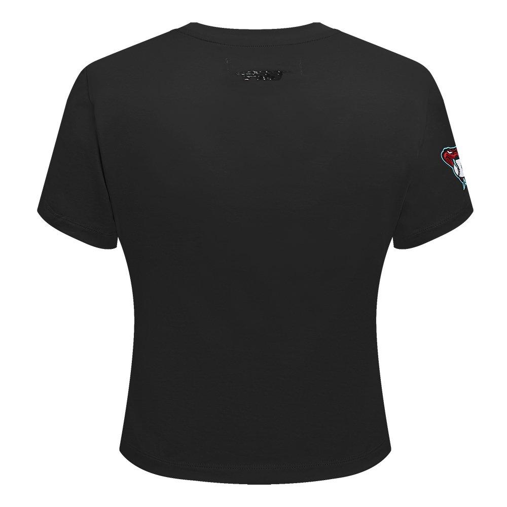 Pro Standard Women's MLB Arizona Diamondbacks Classic Short Sleeve SJ Slim Fit Top -Black - BLACK Thumbnail View 2