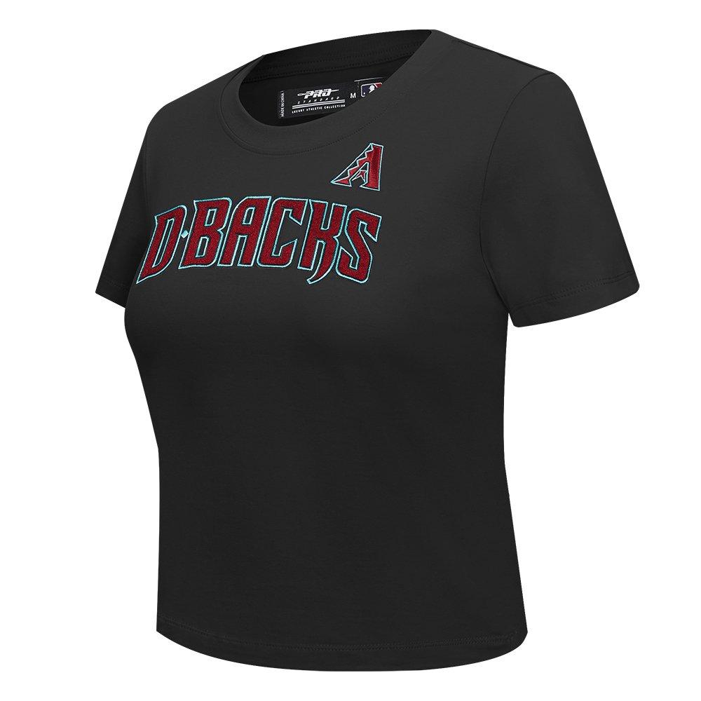 Pro Standard Women's MLB Arizona Diamondbacks Classic Short Sleeve SJ Slim Fit Top - Black - BLACK Thumbnail View 3