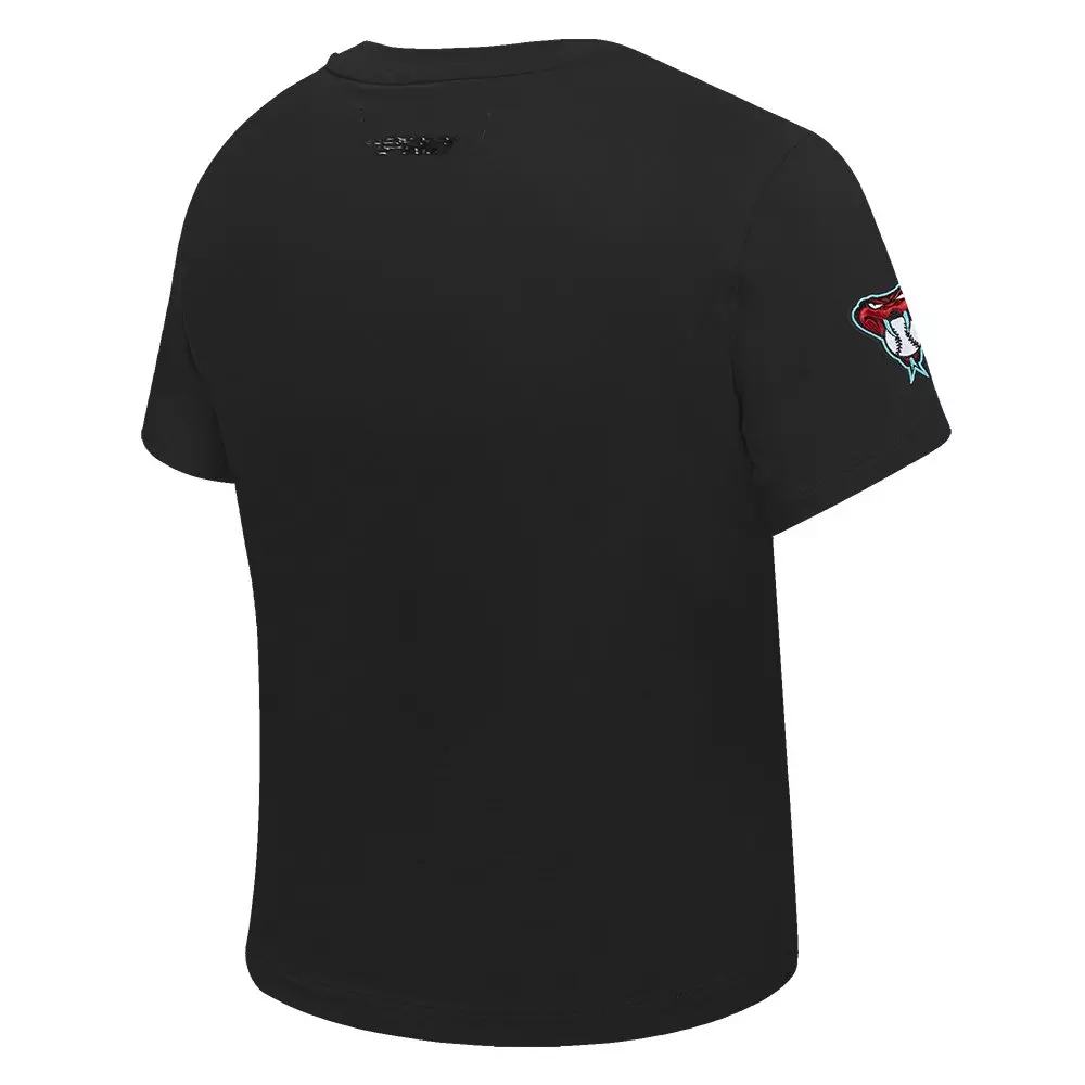 Pro Standard Women's MLB Arizona Diamondbacks Classic Short Sleeve SJ Slim Fit Top - Black - BLACK