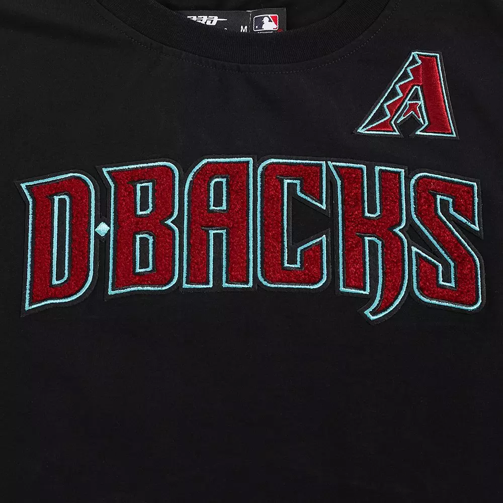 Pro Standard Women's MLB Arizona Diamondbacks Classic Short Sleeve SJ Slim Fit Top -Black - BLACK