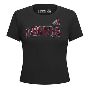 Pro Standard Women's MLB Arizona Diamondbacks Classic Short Sleeve SJ Slim Fit Top -Black