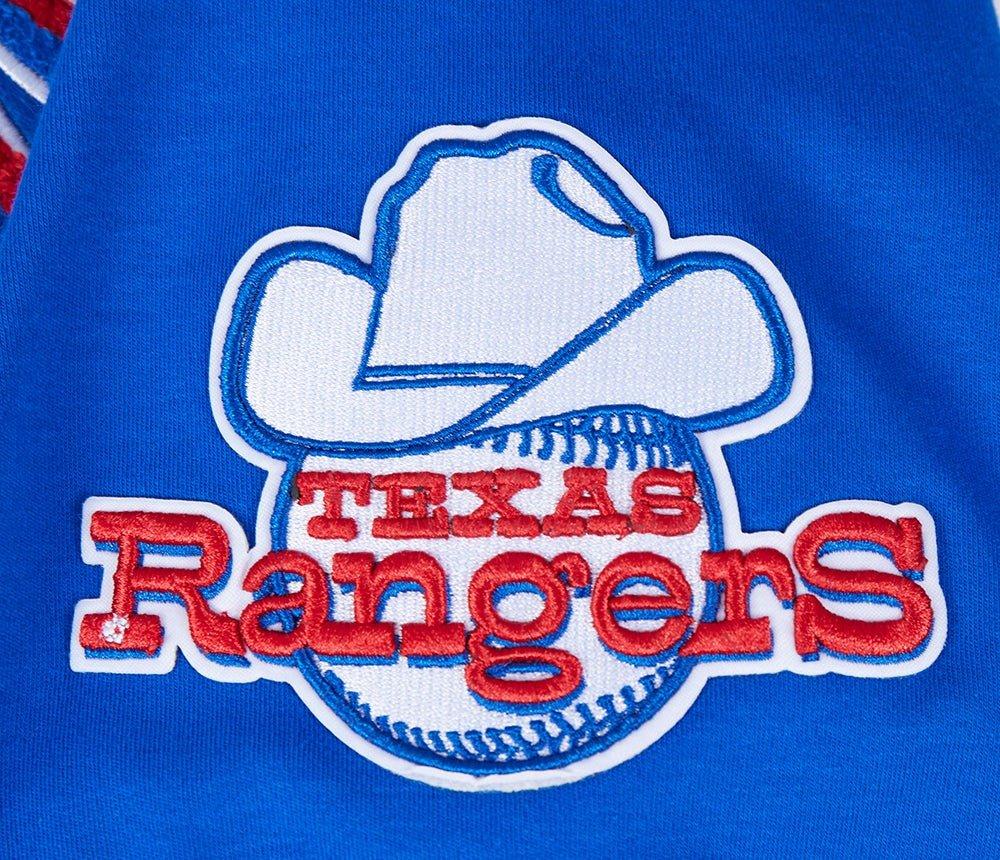 Pro Standard Men's MLB Texas Rangers Retro Classic Double Knit Tee -Royal/Red - ROYAL/RED Thumbnail View 5