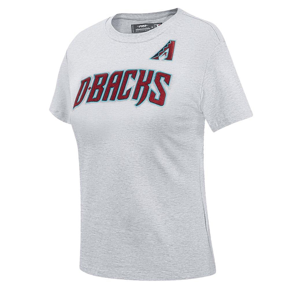 Pro Standard Women's MLB Arizona Diamondbacks Classic Short Sleeve SJ Slim Fit Top - Grey - GREY Thumbnail View 3