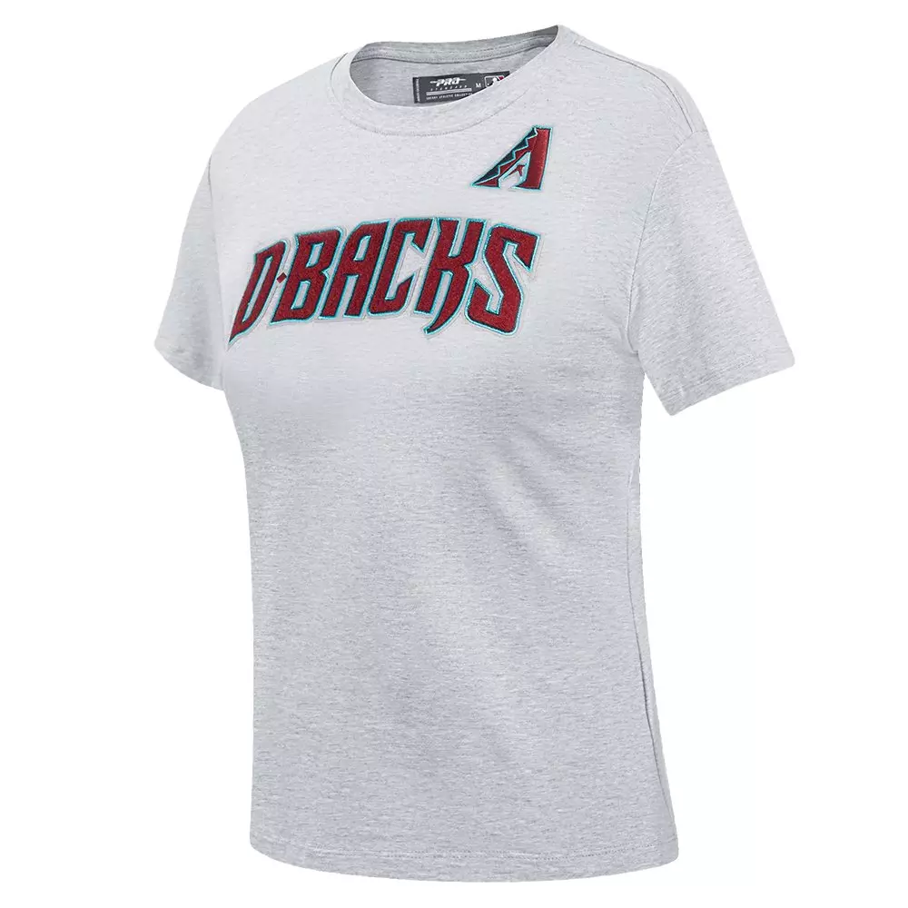 Pro Standard Women's MLB Arizona Diamondbacks Classic Short Sleeve SJ Slim Fit Top -Grey - GREY