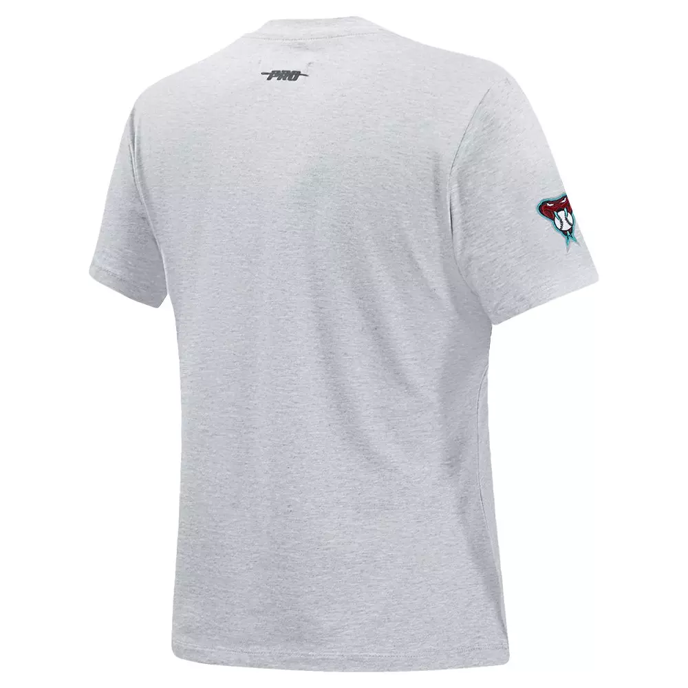 Pro Standard Women's MLB Arizona Diamondbacks Classic Short Sleeve SJ Slim Fit Top - Grey - GREY