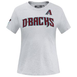 Pro Standard Women's MLB Arizona Diamondbacks Classic Short Sleeve SJ Slim Fit Top -Grey