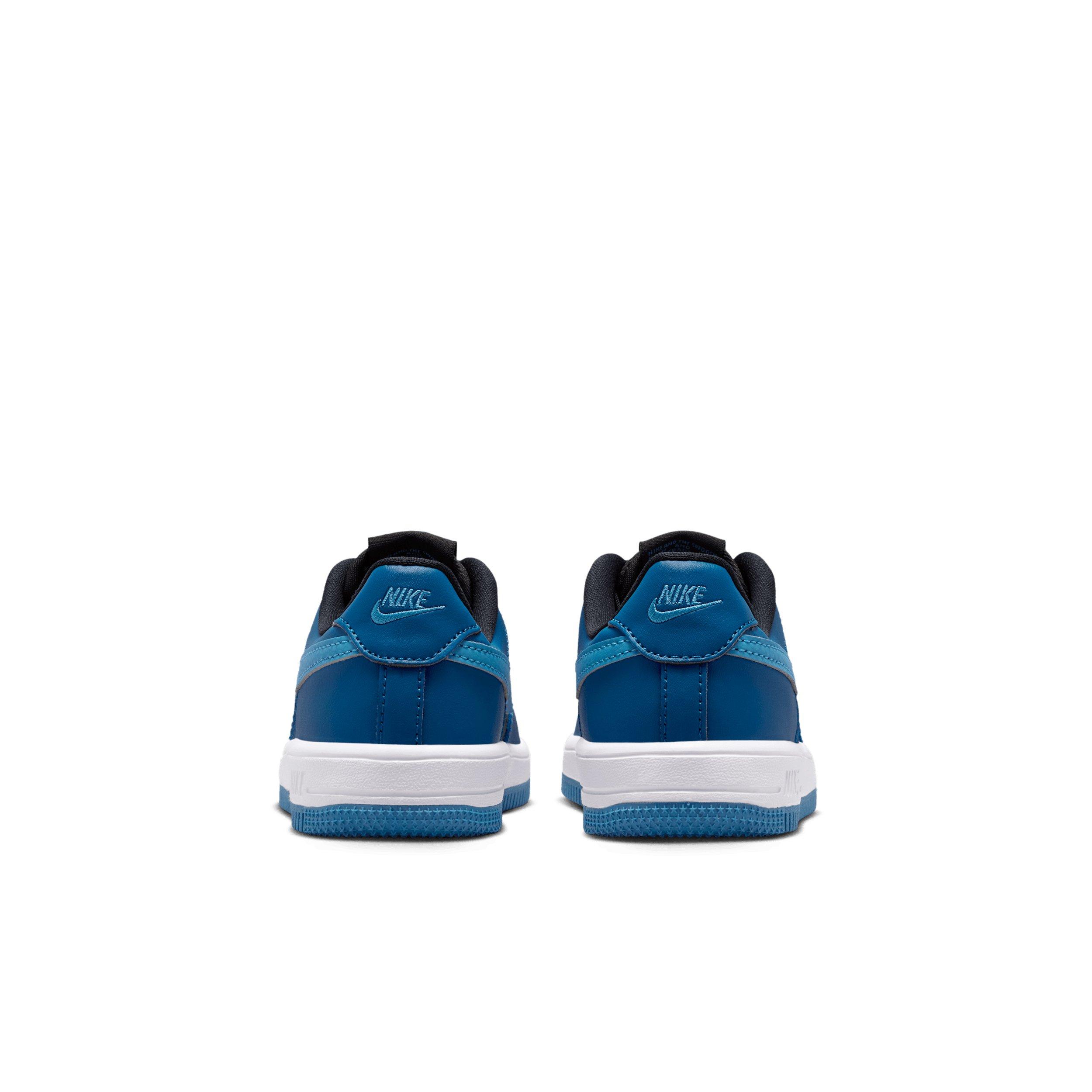 Nike Force 1 Low "Black/Court Blue/White/Dutch Blue" Preschool Boys' Shoe - BLACK/BLUE/WHITE/BLUE Thumbnail View 5
