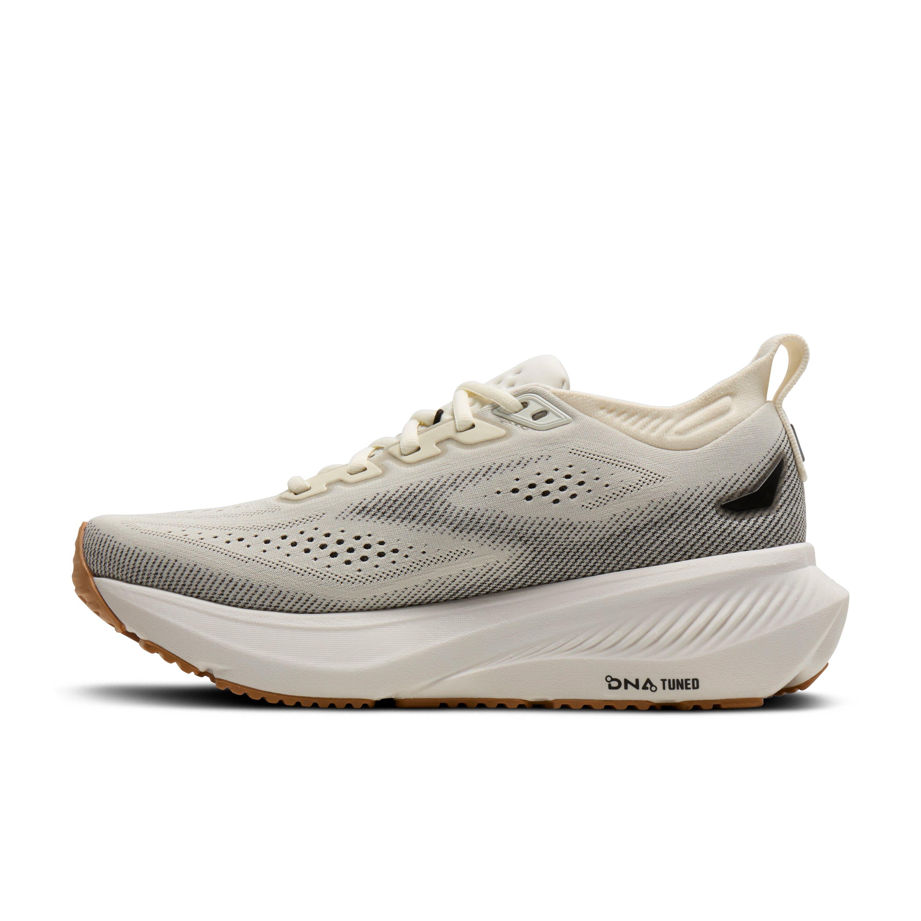 Brooks Glycerin 23 "White/Black/Biscuit" Women's Wide Running Shoe - WHITE/BLACK/BISCUIT