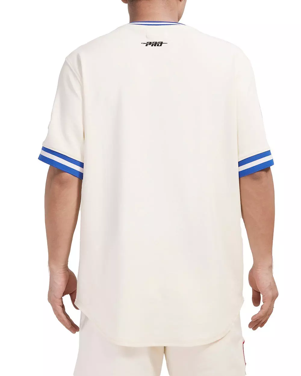 Pro Standard Men's MLB Texas Rangers Retro Classic Double Knit Tee - Eggshell/Royal - EGGSHELL/ROYAL BLUE