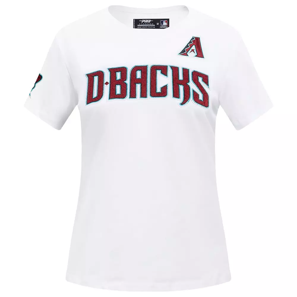 Pro Standard Women's MLB Arizona Diamondbacks Classic Short Sleeve SJ Slim Fit Top - White - WHITE