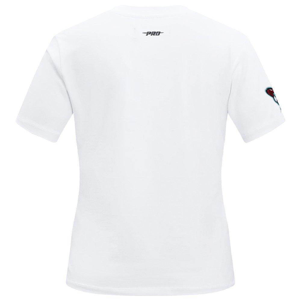 Pro Standard Women's MLB Arizona Diamondbacks Classic Short Sleeve SJ Slim Fit Top -White - WHITE Thumbnail View 2