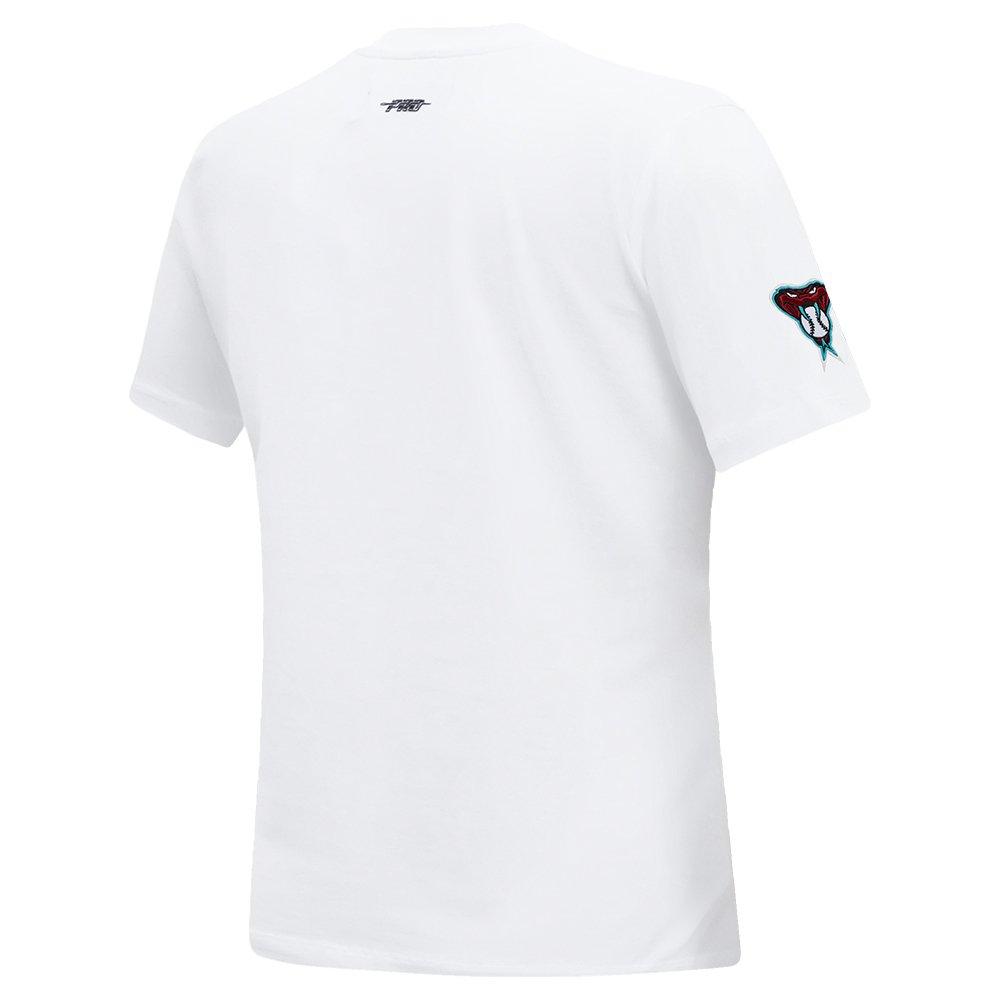 Pro Standard Women's MLB Arizona Diamondbacks Classic Short Sleeve SJ Slim Fit Top - White - WHITE Thumbnail View 4