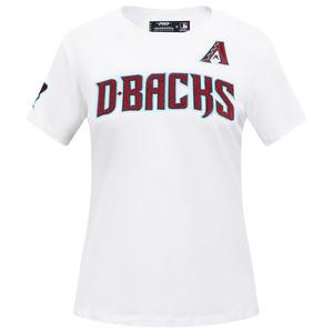 Pro Standard Women's MLB Arizona Diamondbacks Classic Short Sleeve SJ Slim Fit Top -White