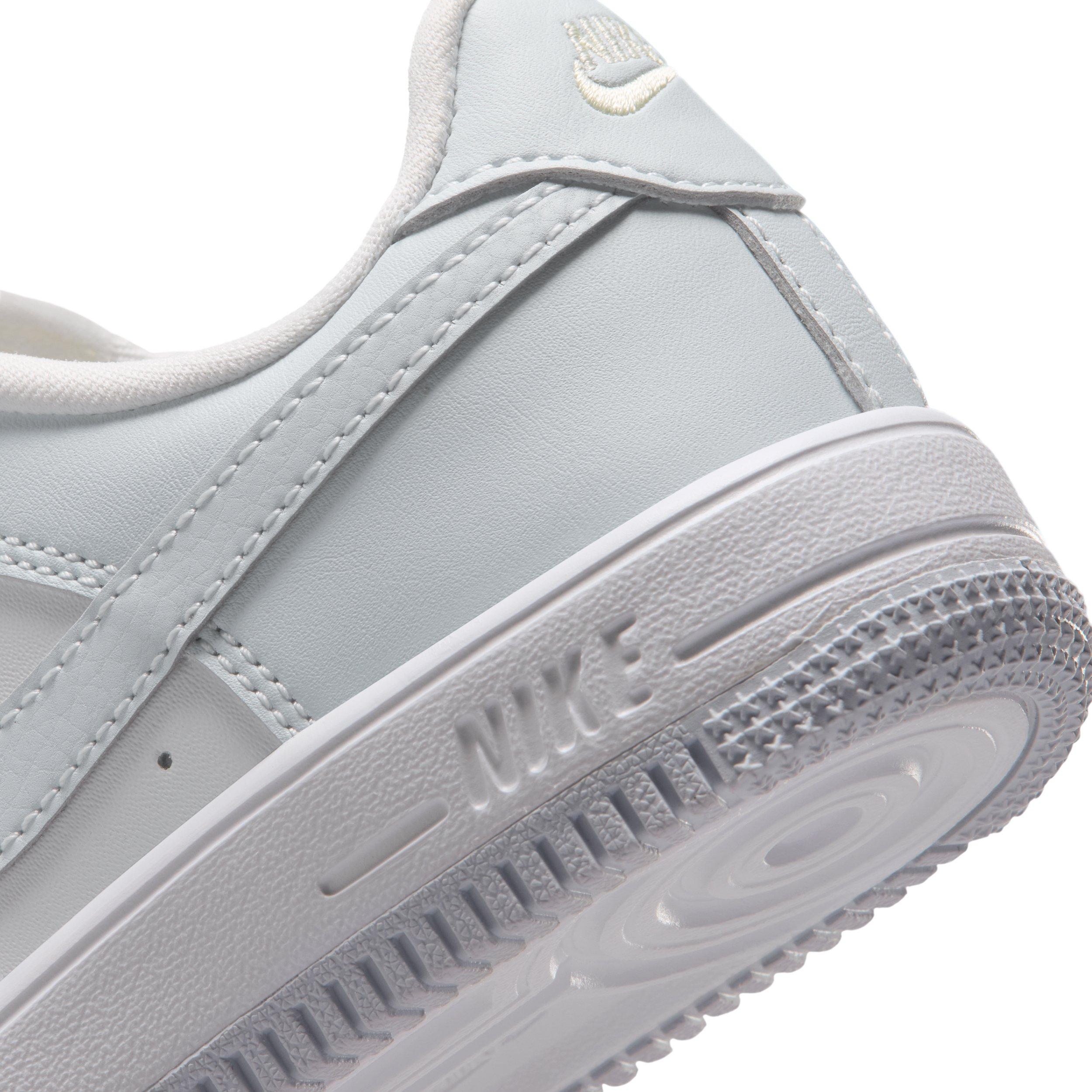 Nike Force 1 Low "Platinum Tint/Alabaster/White/Aura" Preschool Girls' Shoe - PLATINUM/ALABASTER/WHITE/AURA Thumbnail View 8