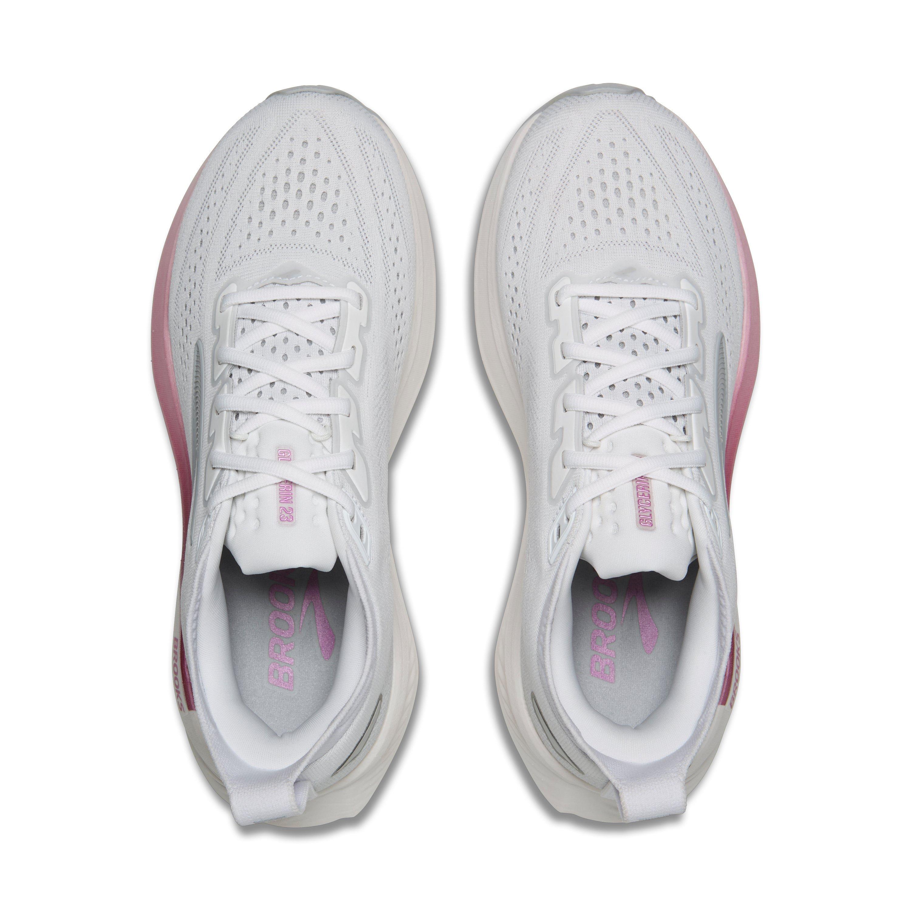 Brooks Glycerin 23 "White/Harbor Mist/Metallic" Women's Running Shoe - WHITE/MIST/METALLIC