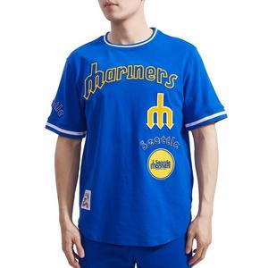 Pro Standard Men's MLB Seattle Mariners Retro Classic Double Knit Tee -Royal