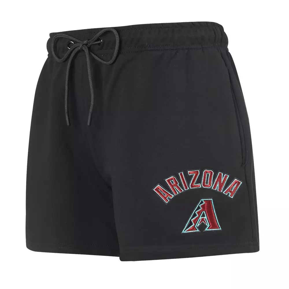 Pro Standard Women's MLB Arizona Diamondbacks Classic Fleece Shorts -Black - BLACK