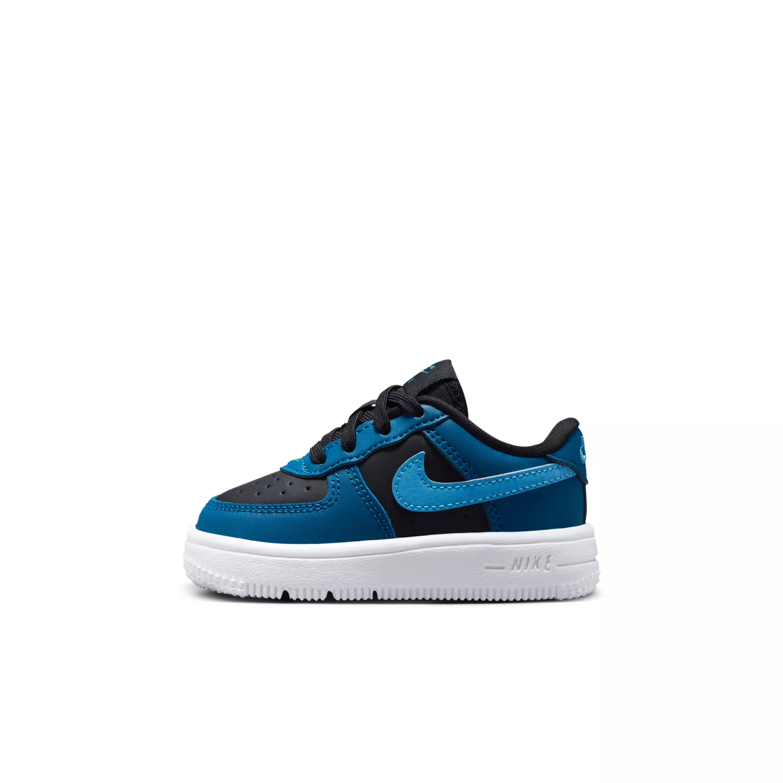 Nike Force 1 Low "Black/Court Blue/White/Dutch Blue" Infant Boys' Shoe - BLACK/BLUE/WHITE/BLUE