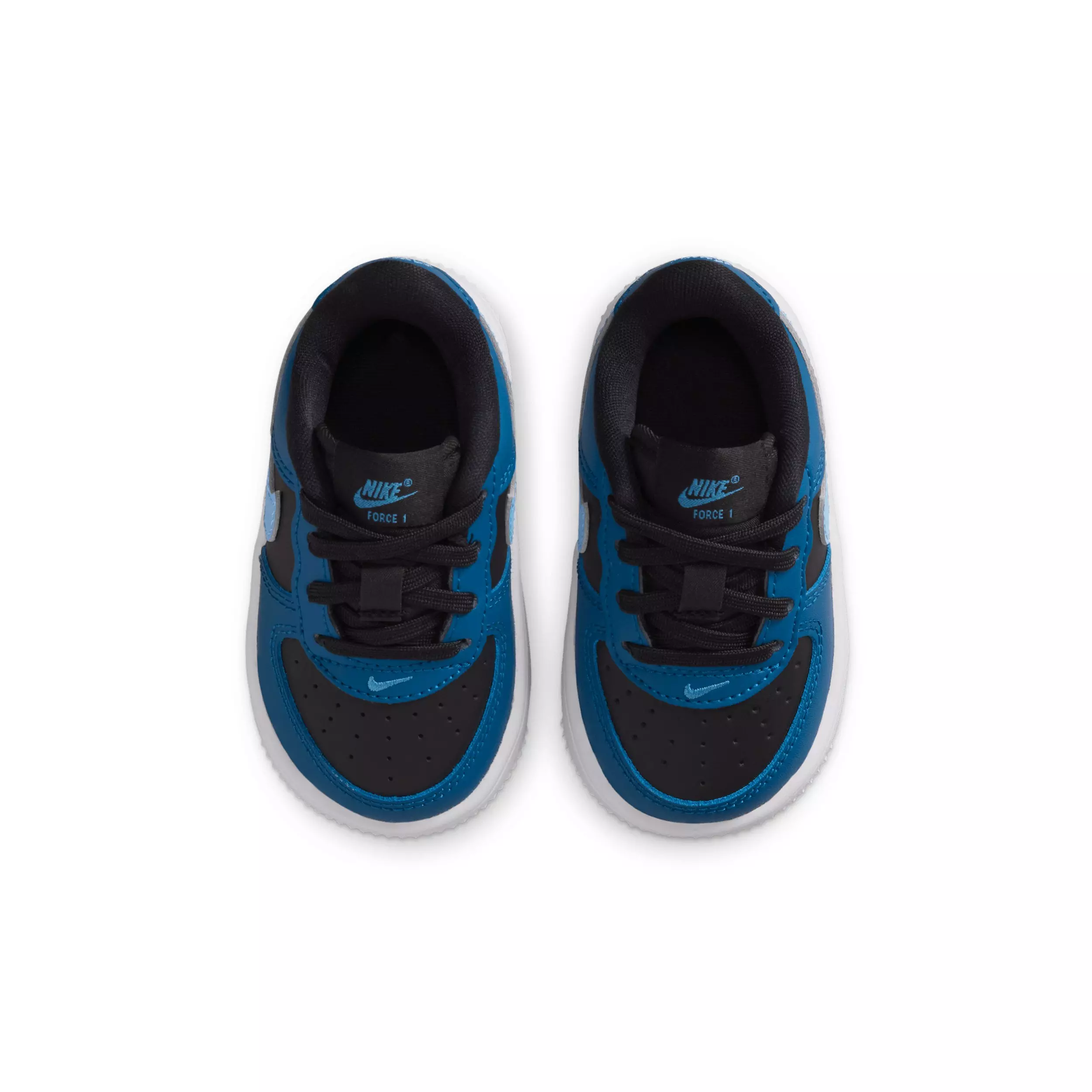 Nike Force 1 Low "Black/Court Blue/White/Dutch Blue" Infant Boys' Shoe - BLACK/BLUE/WHITE/BLUE